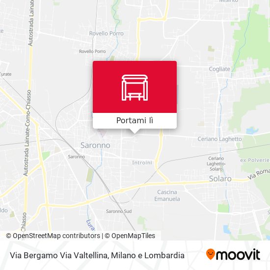 Mappa Via Bergamo Via Valtellina