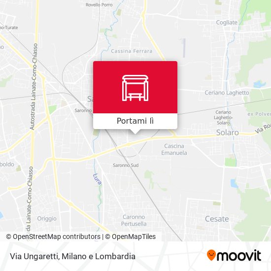 Mappa Via Ungaretti