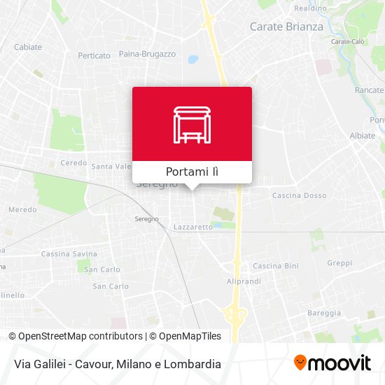 Mappa Via Galilei - Cavour