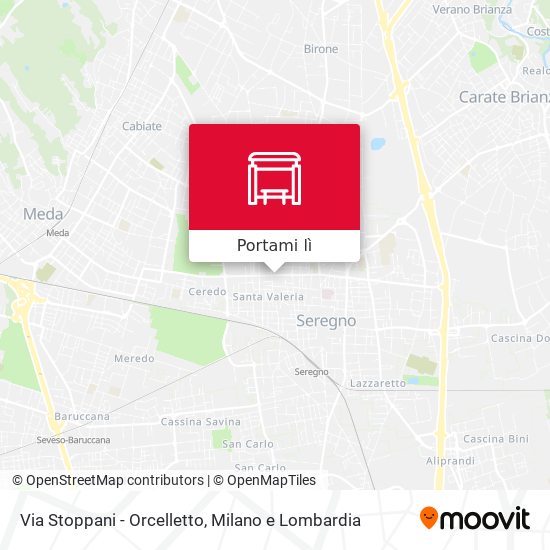 Mappa Via Stoppani - Orcelletto