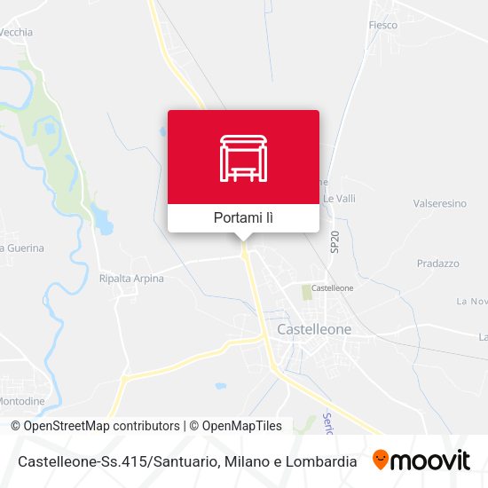 Mappa Castelleone-Ss.415/Santuario