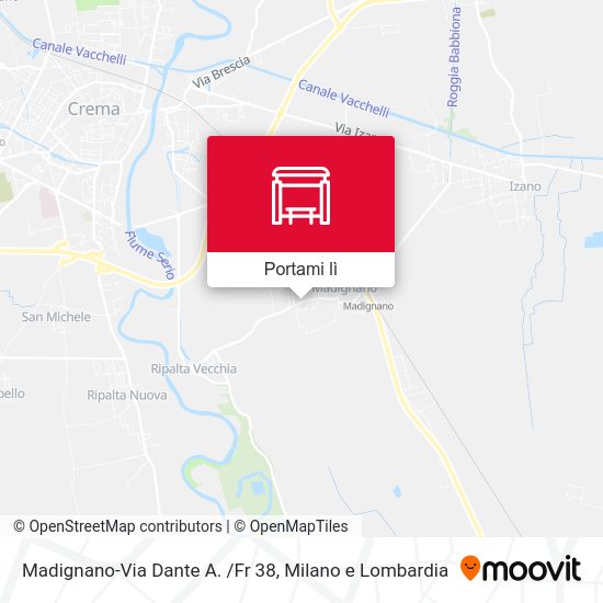 Mappa Madignano-Via Dante A. /Fr 38