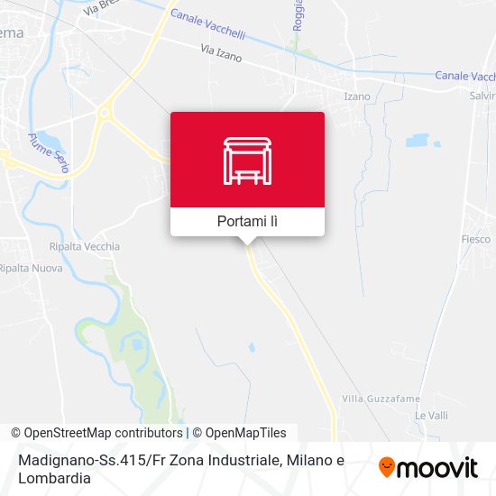 Mappa Madignano-Ss.415 / Fr Zona Industriale