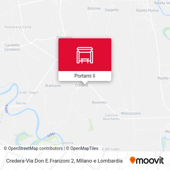 Mappa Credera-Via Don E.Franzoni 2