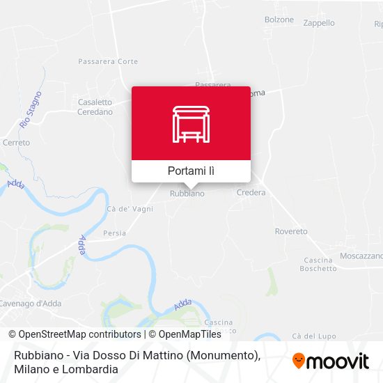 Mappa Rubbiano - Via Dosso Di Mattino (Monumento)