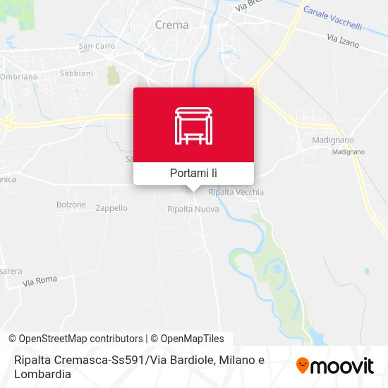 Mappa Ripalta Cremasca-Ss591 / Via Bardiole