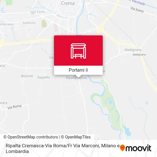 Mappa Ripalta Cremasca-Via Roma / Fr Via Marconi
