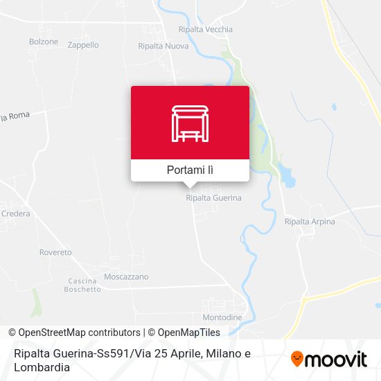 Mappa Ripalta Guerina-Ss591 / Via 25 Aprile