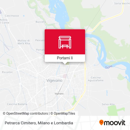 Mappa Petrarca Cimitero