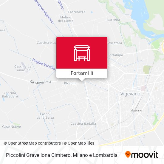 Mappa Piccolini Gravellona Cimitero
