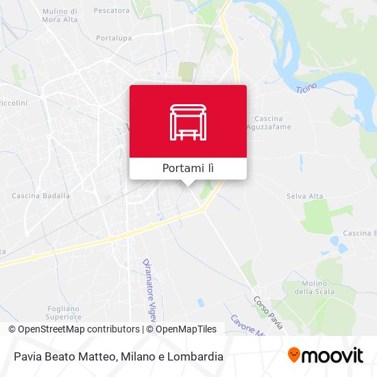 Mappa Pavia Beato Matteo