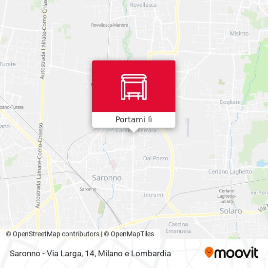 Mappa Saronno - Via Larga, 14