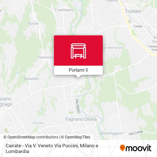 Mappa Cairate - Via V. Veneto Via Puccini