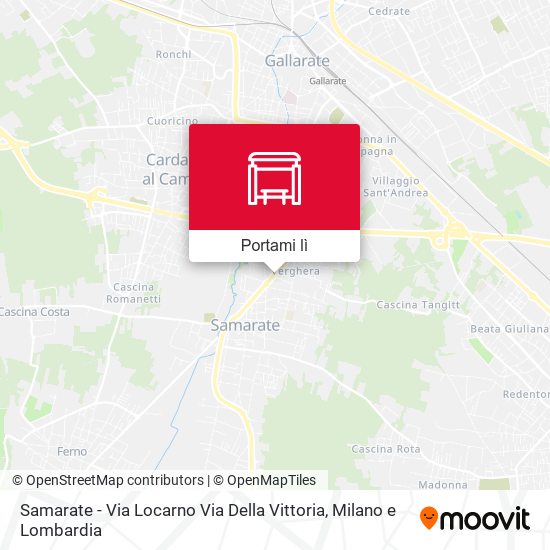 Mappa Samarate - Via Locarno Via Della Vittoria