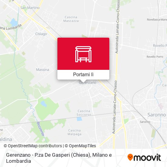 Mappa Gerenzano - P.za De Gasperi (Chiesa)
