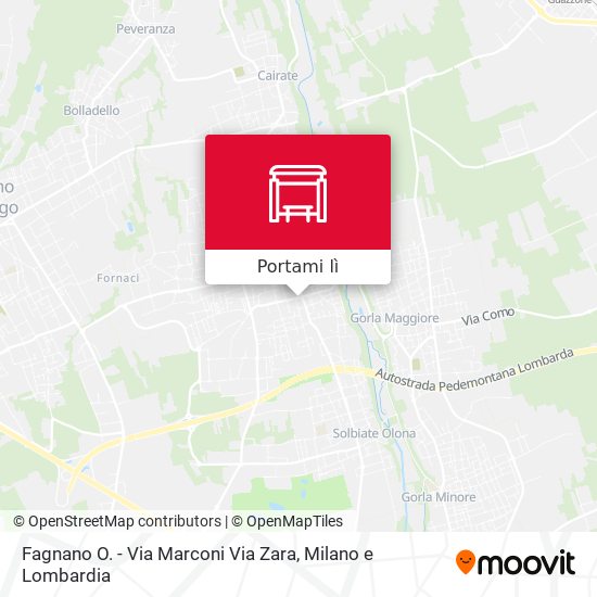 Mappa Fagnano O. - Via Marconi Via Zara