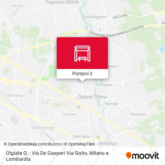Mappa Olgiate O. - Via De Gasperi Via Goito