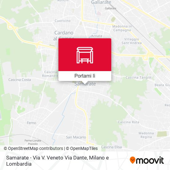 Mappa Samarate - Via V. Veneto Via Dante