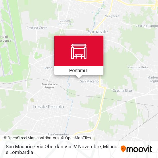 Mappa San Macario - Via Oberdan Via IV Novembre