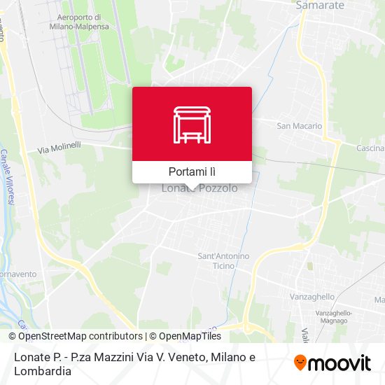 Mappa Lonate P. - P.za Mazzini Via V. Veneto