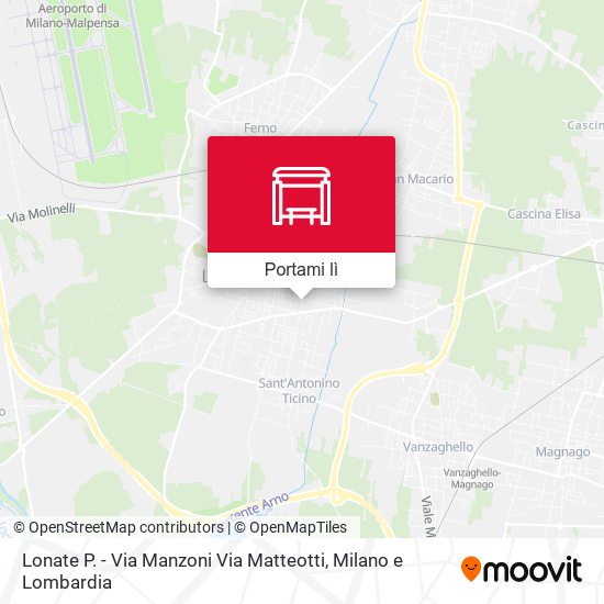 Mappa Lonate P. - Via Manzoni Via Matteotti