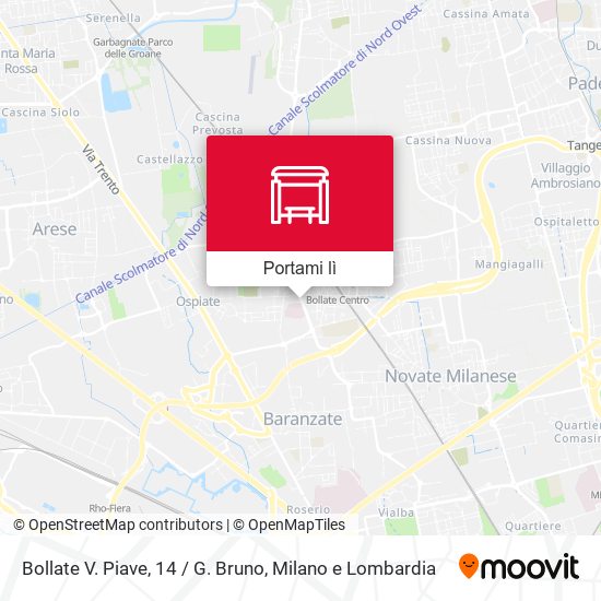 Mappa Bollate V. Piave, 14 / G. Bruno