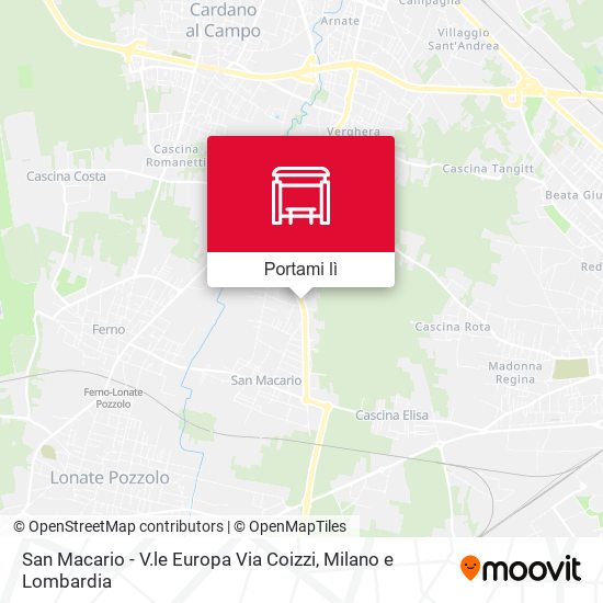 Mappa San Macario - V.le Europa Via Coizzi