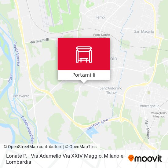 Mappa Lonate P. - Via Adamello Via XXIV Maggio