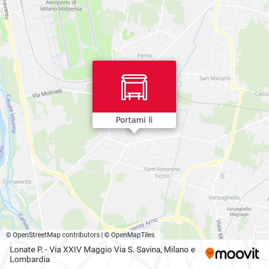 Mappa Lonate P. - Via XXIV Maggio Via S. Savina