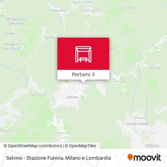 Mappa Selvino - Stazione Funivia