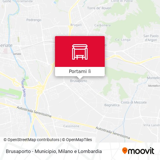 Mappa Brusaporto - Municipio