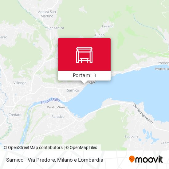 Mappa Sarnico - Via Predore