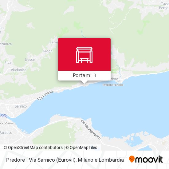 Mappa Predore - Via Sarnico (Eurovil)