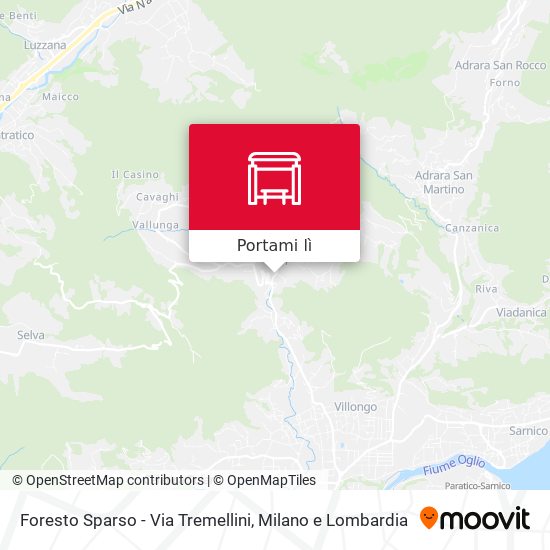 Mappa Foresto Sparso - Via Tremellini