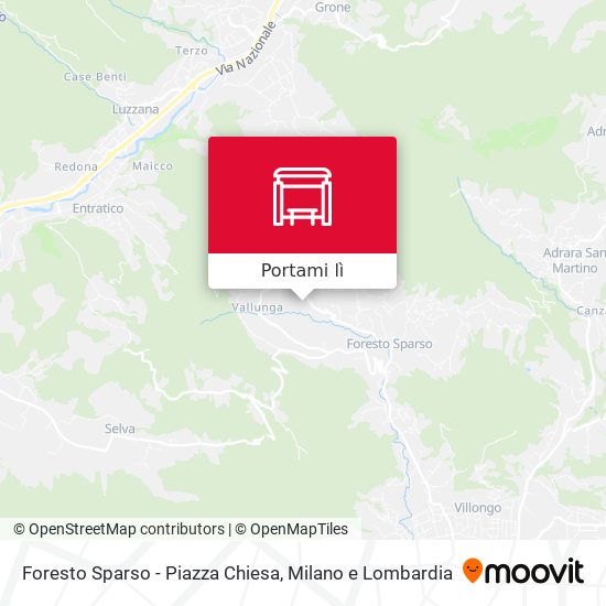 Mappa Foresto Sparso - Piazza Chiesa