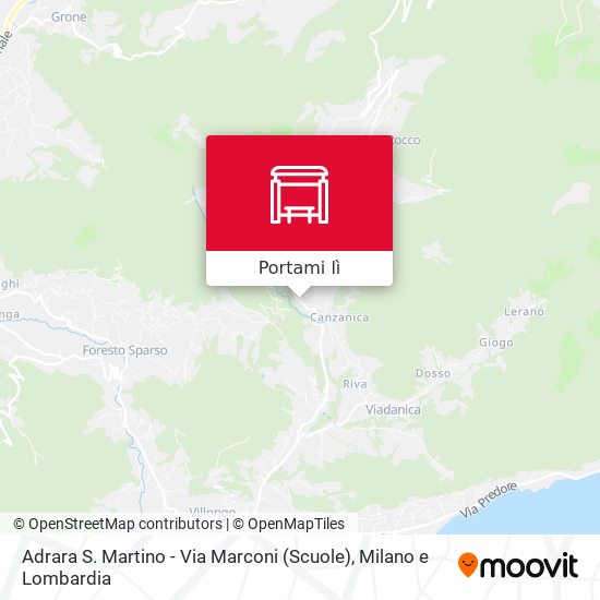 Mappa Adrara S. Martino - Via Marconi (Scuole)