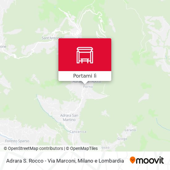 Mappa Adrara S. Rocco - Via Marconi