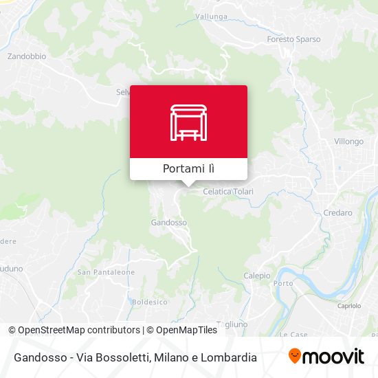 Mappa Gandosso - Via Bossoletti