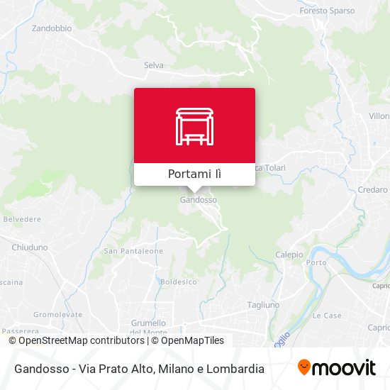 Mappa Gandosso - Via Prato Alto