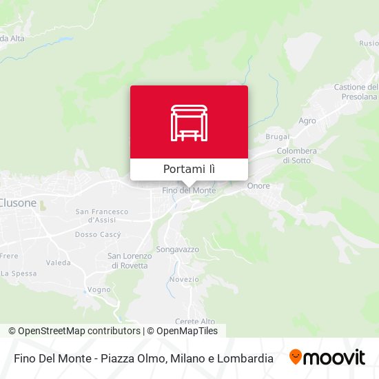 Mappa Fino Del Monte - Piazza Olmo