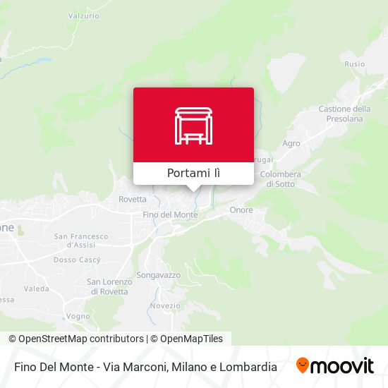 Mappa Fino Del Monte - Via Marconi
