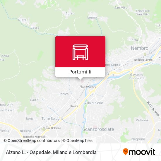 Mappa Alzano L. - Ospedale
