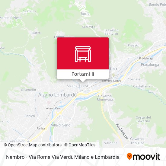 Mappa Nembro - Via Roma Via Verdi