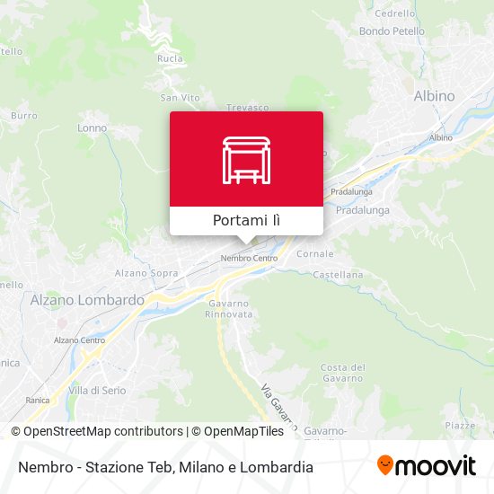 Mappa Nembro - Stazione Teb