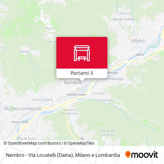 Mappa Nembro - Via Locatelli (Daina)