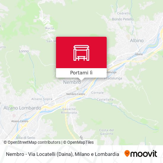 Mappa Nembro - Via Locatelli (Daina)