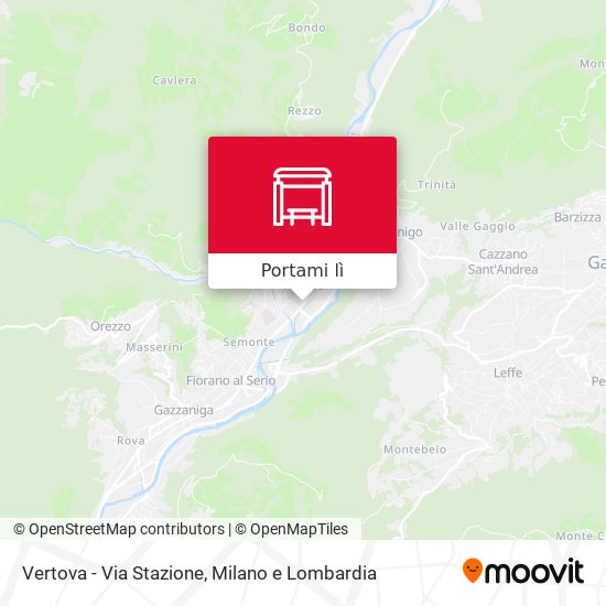 Mappa Vertova - Via Stazione
