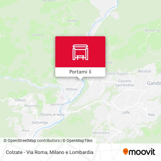 Mappa Colzate - Via Roma