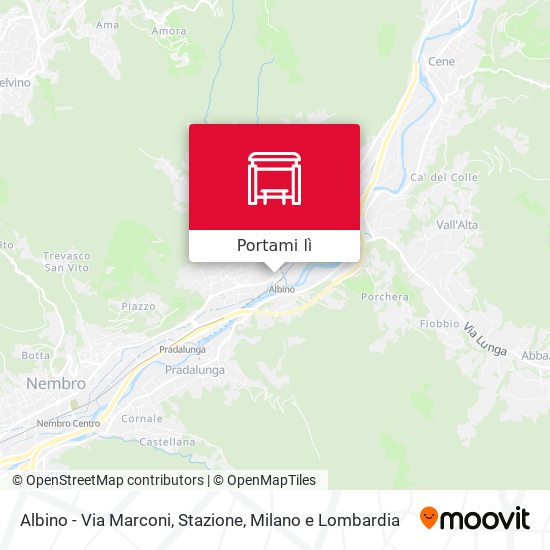 Mappa Albino - Via Marconi, Stazione