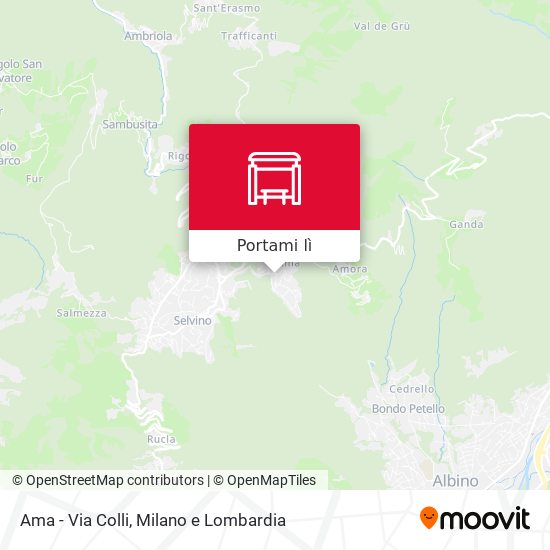 Mappa Ama - Via Colli